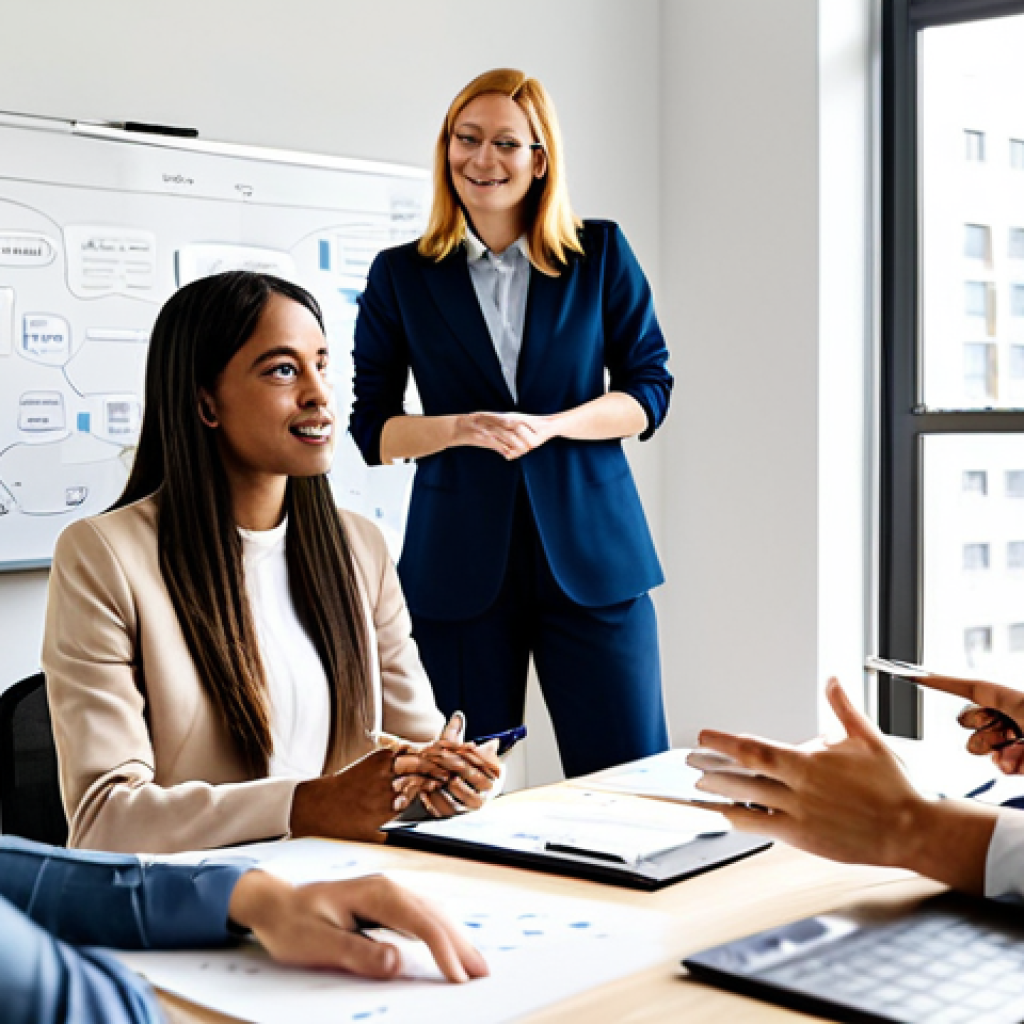 A diverse group of professional adults, fully clothed in modest business casual attire, actively brainstorming around a whiteboard filled with innovative diagrams in a modern, sunlit co-working space. They display focused, collaborative expressions. Professional photography, high resolution, perfect anatomy, correct proportions, natural pose, well-formed hands, proper finger count, natural body proportions, safe for work, appropriate content, family-friendly.